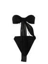 Oseree Glitter Bandeau Cut-out Swimsuit