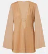 Oseree Oséree Lumière Metallic Minidress In Orange