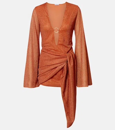 Oseree Oséree Lumière Beach Dress In Brown