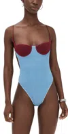 Oseree Lumière Swimsuit In Blue