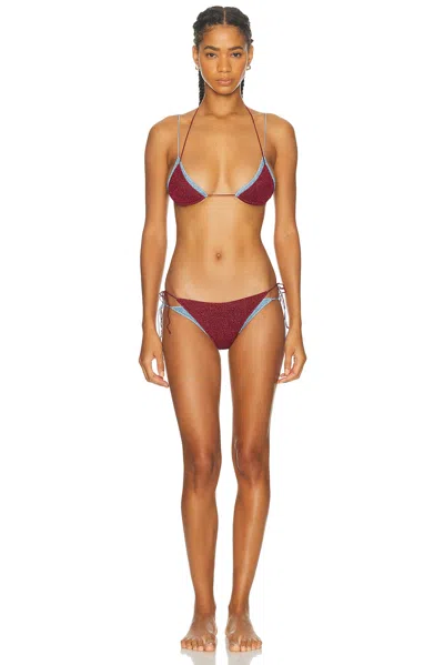 OSEREE LUMIERE BICOLOR DOUBLE KINI BIKINI SET