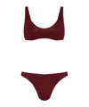 Oseree Lumière Bikini In Burgundy