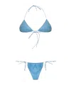 Oseree Tie Detail Two Piece Swimsuit In Blue