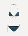 Oseree Blue Elastane Bikini In Blue