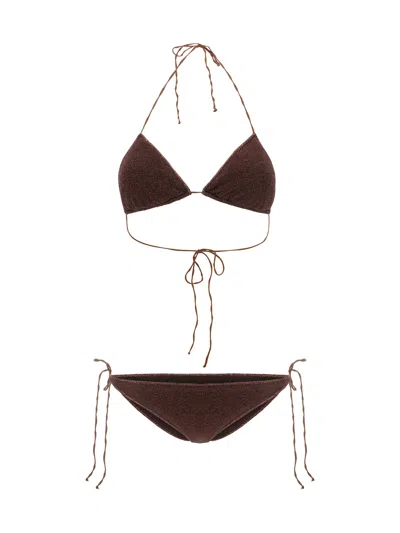 Oseree Lumière Bikini In Brown