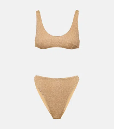 Oseree Oséree Lumière Bikini In Gold