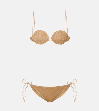 Oseree Oséree Lumière Bikini In Brown