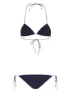 Oseree Lumière Rose Triangle Bikini In Night Blue