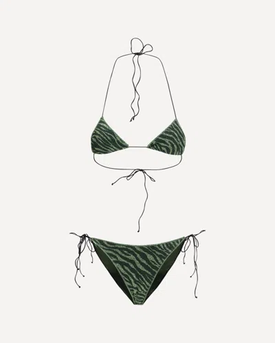 Oseree Lumière Candy Bikini In Green