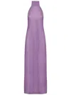 Oseree Oséree Halterneck Sleeveless Maxi Dress In Glicine