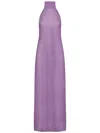 Oseree Oséree Halterneck Sleeveless Maxi Dress In Glicine