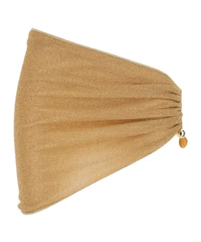 Oseree Oséree Lumière Embellished Beachwear In Brown