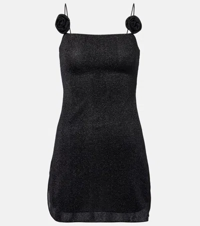 Oseree Oséree Lumière Floral-appliqué Minidress