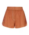 Oseree Lumiere Glitter Boxing Shorts In Brown