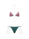Oseree Lumiere Glitter-effect Bikini In Multi