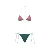Oseree Lumiere Glitter-effect Bikini In Multi