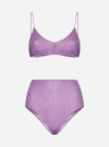 Oseree Lumiere Triangle-bra Bikini In Glicine