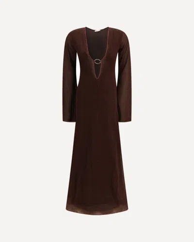 Oseree Lumiere O Long Caftan In Multi