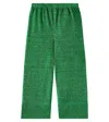 Oseree Oséree Kids Lumière Lamé Pants In Emerald Green