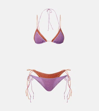 Oseree Oséree Lumière Layered Bikini In Purple