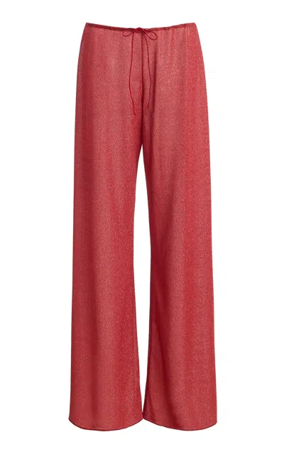 Oseree Lumiere Long Pants In Brown