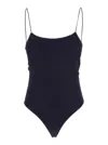 Oseree 'lumière Maillot' Blue Swimsuit With Open Back In Lurex Woman
