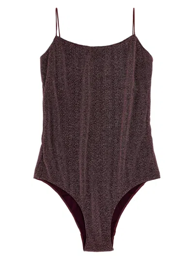 Oseree Lumiere Maillot One-piece Swimsuit In Purple