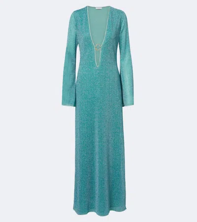 Oseree Oséree Lumière Maxi Dress In Blue
