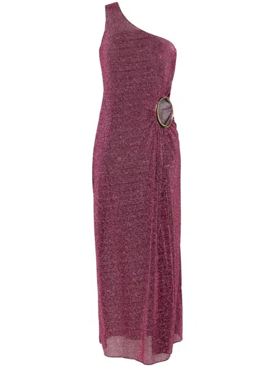 Oseree Oséree Lumiere Maxi-o Dress Clothing In Aubergine