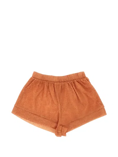 Oseree Kids' Lumière Metallic Shorts In Orange