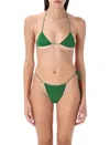 Oseree Oséree Lumière Microkini In Emerald Green