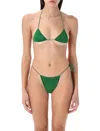 Oseree Oséree Lumière Microkini In Emerald Green