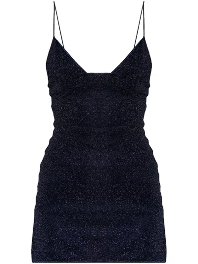 Oseree Oséree Lumiere Short Dress Clothing In Navy