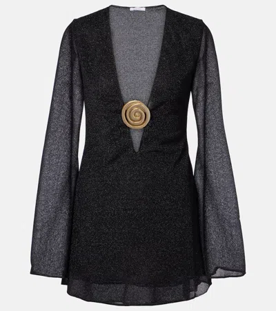 Oseree Oséree Lumière Minidress In Black