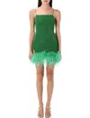 Oseree Oséree Green Lurex Stretch Lumiere Mini Dress