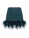 Oseree Lumière Plumage Mini Skirt In Blue