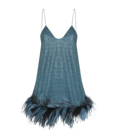 OSEREE OSÉREE LUMIÈRE PLUMAGE SLEEVELESS MINI DRESS