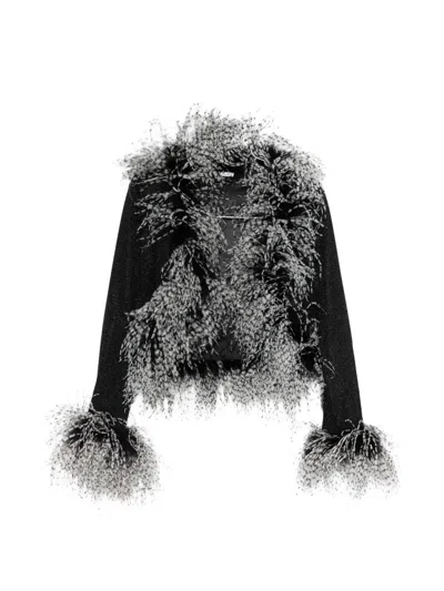 Oseree Lumiere Plumage Top In Multi