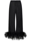 Oseree Osèree 'plumage' Trousers In Black