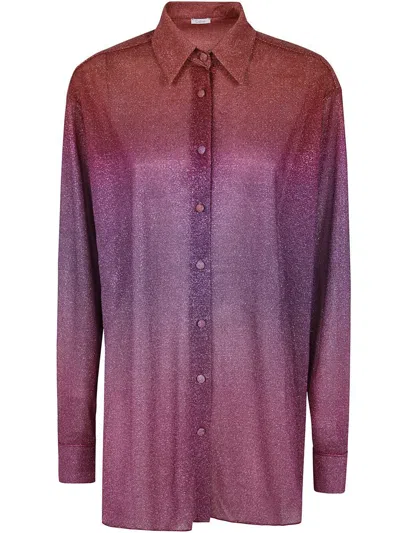 OSEREE OSÉREE LUMIERE PRINTED LUREX SHADE SHIRT CLOTHING