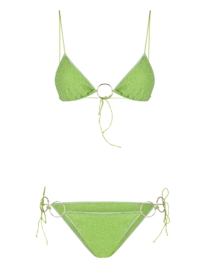 Oseree 'lumiere Ring' Bikini Set In Green