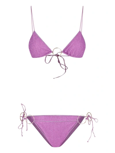 Oseree 'lumiere Ring' Bikini Set In Purple