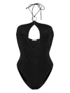 Oseree Lumiere Ring Maillot One-piece Swimsuit In Black
