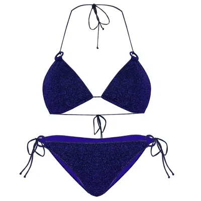 Oseree Lumiere Ring Microkini Bikini Set Blue