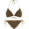 Oseree Lumiere Ring Microkini Bikini Set Sand In Green