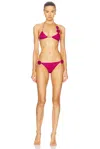 Oseree Oséree Bikini Set With Applique In Fuchsia