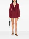 Oseree Lumière Rose Mini Dress In Red