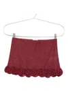 Oseree Lumière Rose Mini Skirt In Red