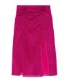 Oseree Lumiére Rose Skirt In Pink