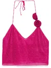 Oseree `lumiere Rose` Top In Pink